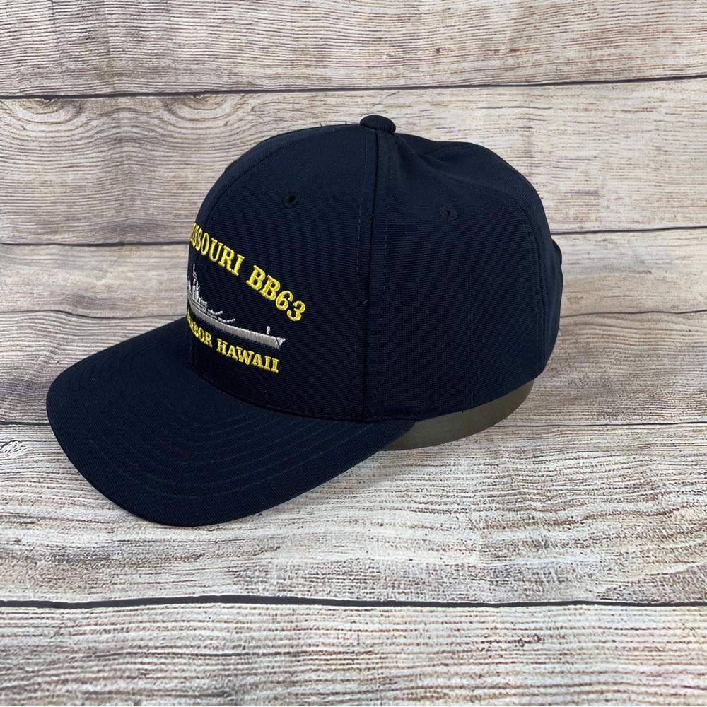 U.S. Navy - USS Missouri BB63 Blue Embroidered Cap NWOT